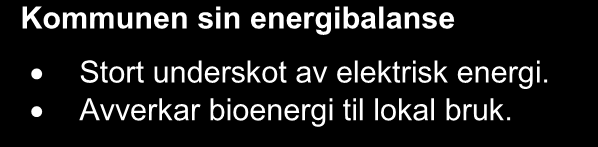GWh Energiutgreiing Flora kommune 2013 3.5 Energibalanse Flora kommune har eit stort underskot av elektrisk energi.