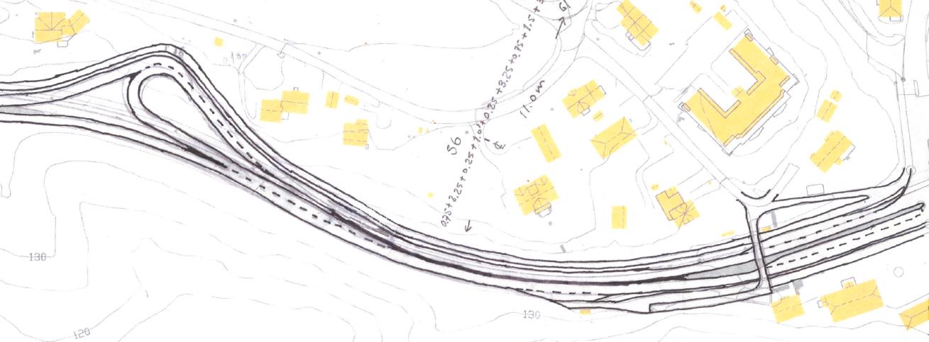 Fetsund - Rv. 22 x Gamle Fetvei multiconsult.no Figur 53: A2, gjennomsnittsfart på lenke (km/t) - ettermiddag 2030 Løsningen er tilfredsstillende i både og morgen- og ettermiddagssitasjon.