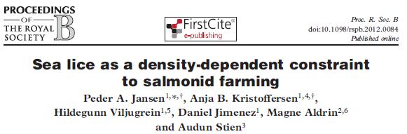 Fish density is the main determinant of sea lice abundance Analyses suggest that current management regimes will lead to increasing sea lice infection pressure in fish farms This will lead to more