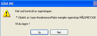 4.2.2. REDIGER EGENSKAPER FOR AR5FLATE Velg meny Kartredigering Gi/Endre Egenskaper.