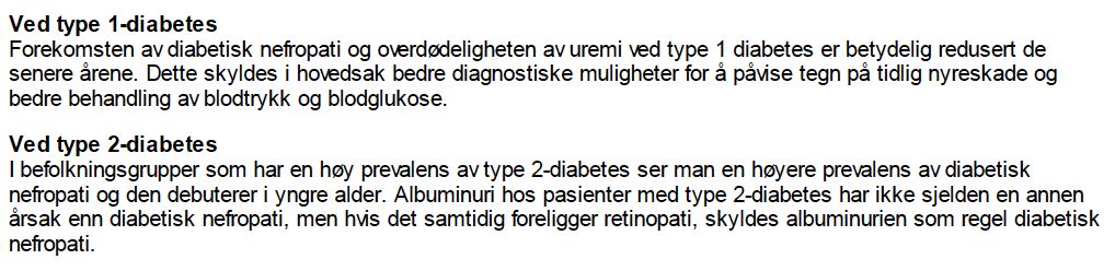 Epidemiologi Type 1 Historiske 25-45 % av alle type 1 Dramatisk redusert med