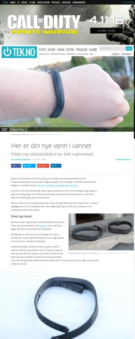 Test Fitbit Flex 2 Tek.no, 01.11.2016 06:00 (Oppdatert 02.11.2016 10:09) Ole Henrik Johansen FitBit har gjort en av bestselgerne enda bedre Hvis du ikke trenger skjerm er dette en vinner.