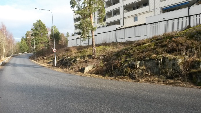 VAV - GEO HVERVENBUKTA - NORDÅSVEIEN Trasé B Vest Bilde 5 Fjellskråning langs gangvei.