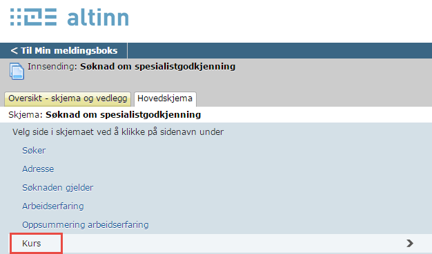 3 Trykk neste for å komme til «Oppsummering av arbeidserfaring». 4 Denne oversikten oppsummerer arbeidserfaringen du har lagt til.