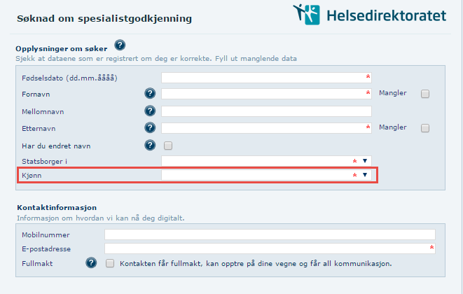 4 Velg informasjon om hvilket land du er statsborger i.