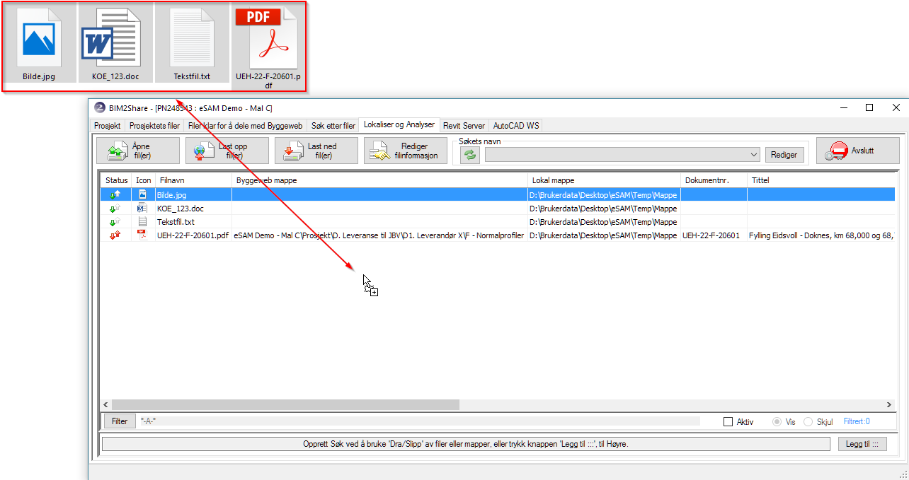 BIM2Share Extended Workspace: Brukerveiledning side 45/51 5.