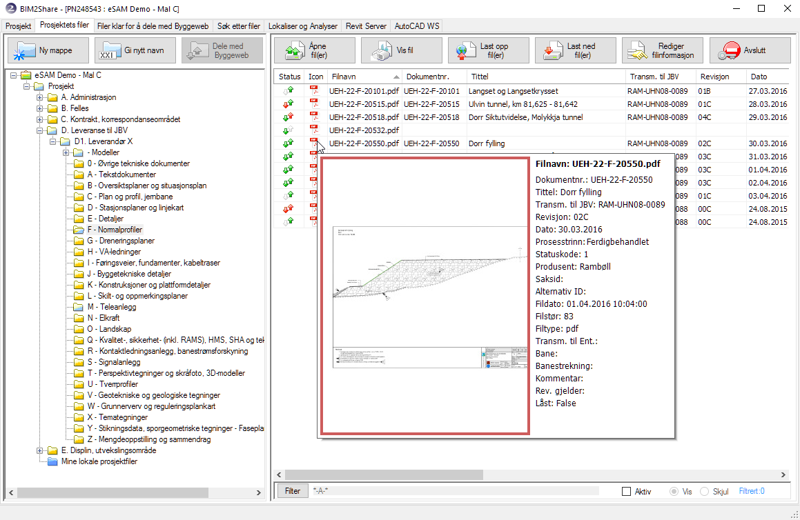 BIM2Share Extended Workspace: Brukerveiledning side 8/51 3.