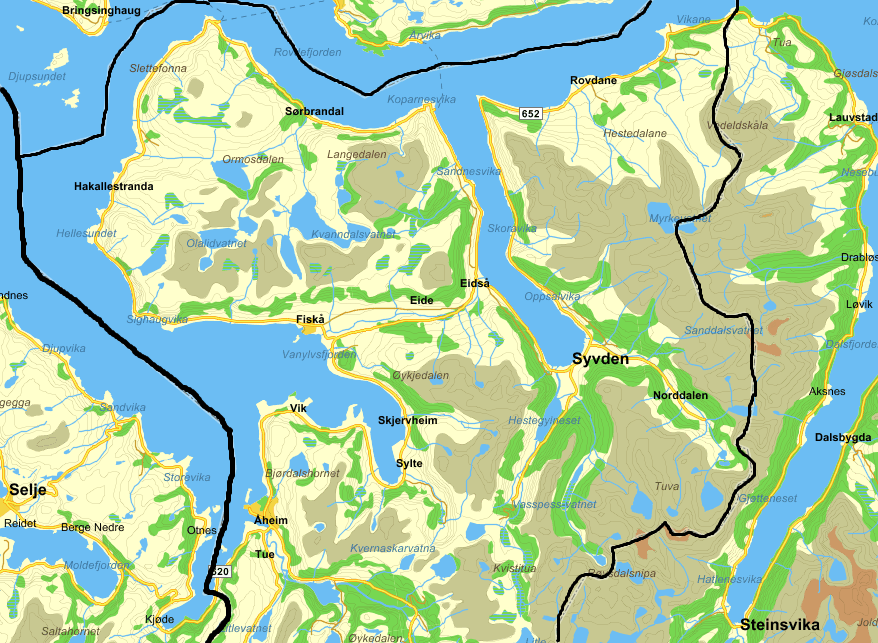 Figur 1.1 Vanylven kommune.