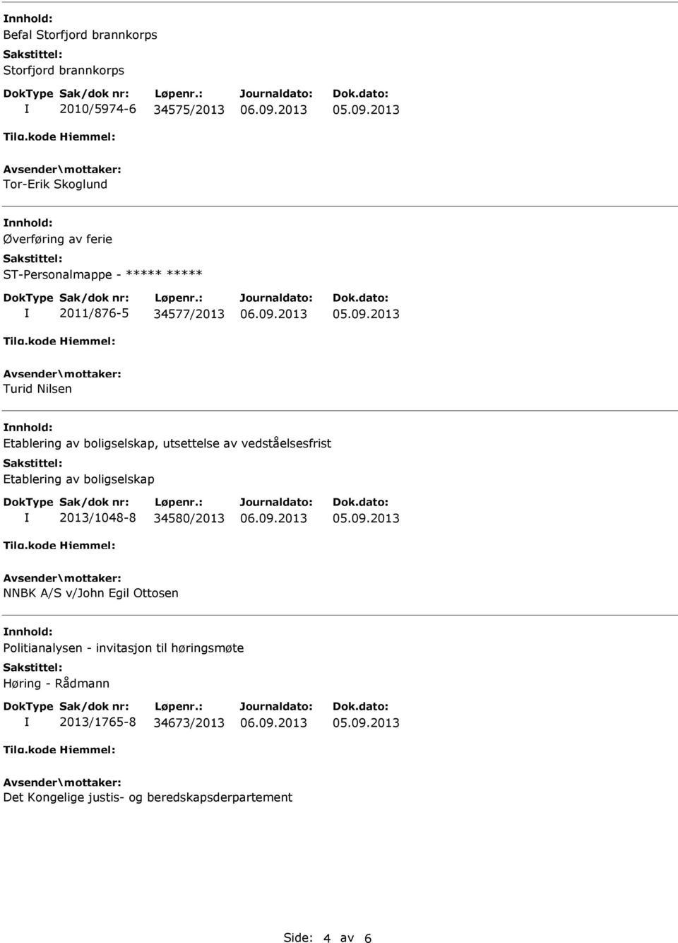 vedståelsesfrist Etablering av boligselskap 2013/1048-8 34580/2013 NNBK A/S v/john Egil Ottosen Politianalysen -