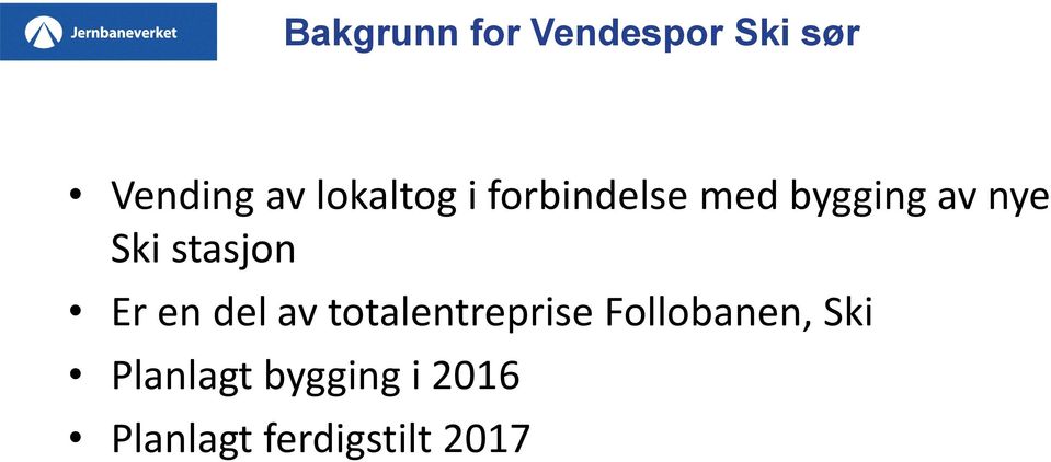 stasjon Er en del av totalentreprise