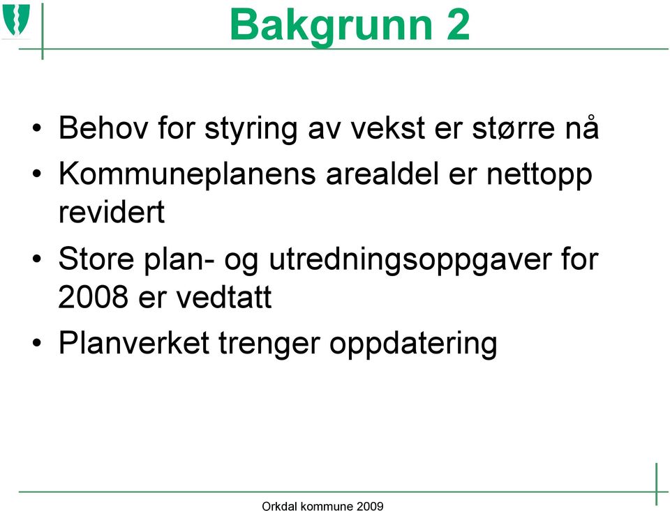 revidert Store plan- og utredningsoppgaver