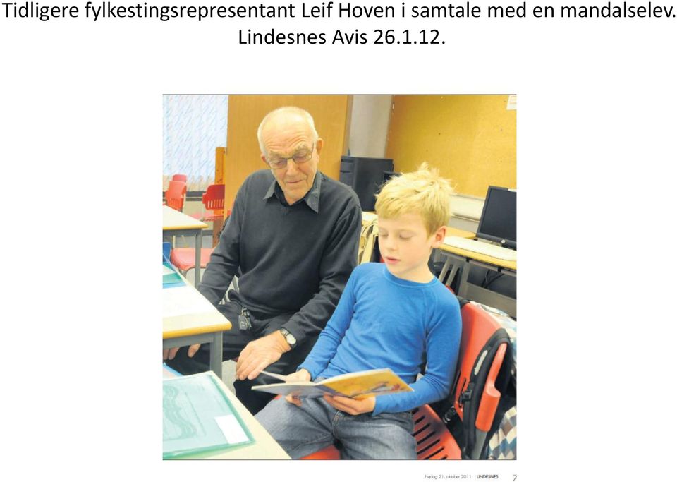 Leif Hoven i samtale med