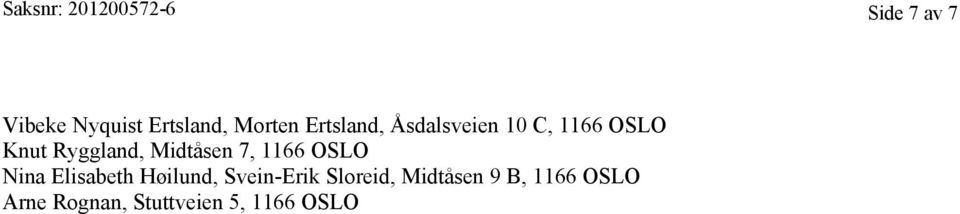 Midtåsen 7, 1166 OSLO Nina Elisabeth Høilund, Svein-Erik