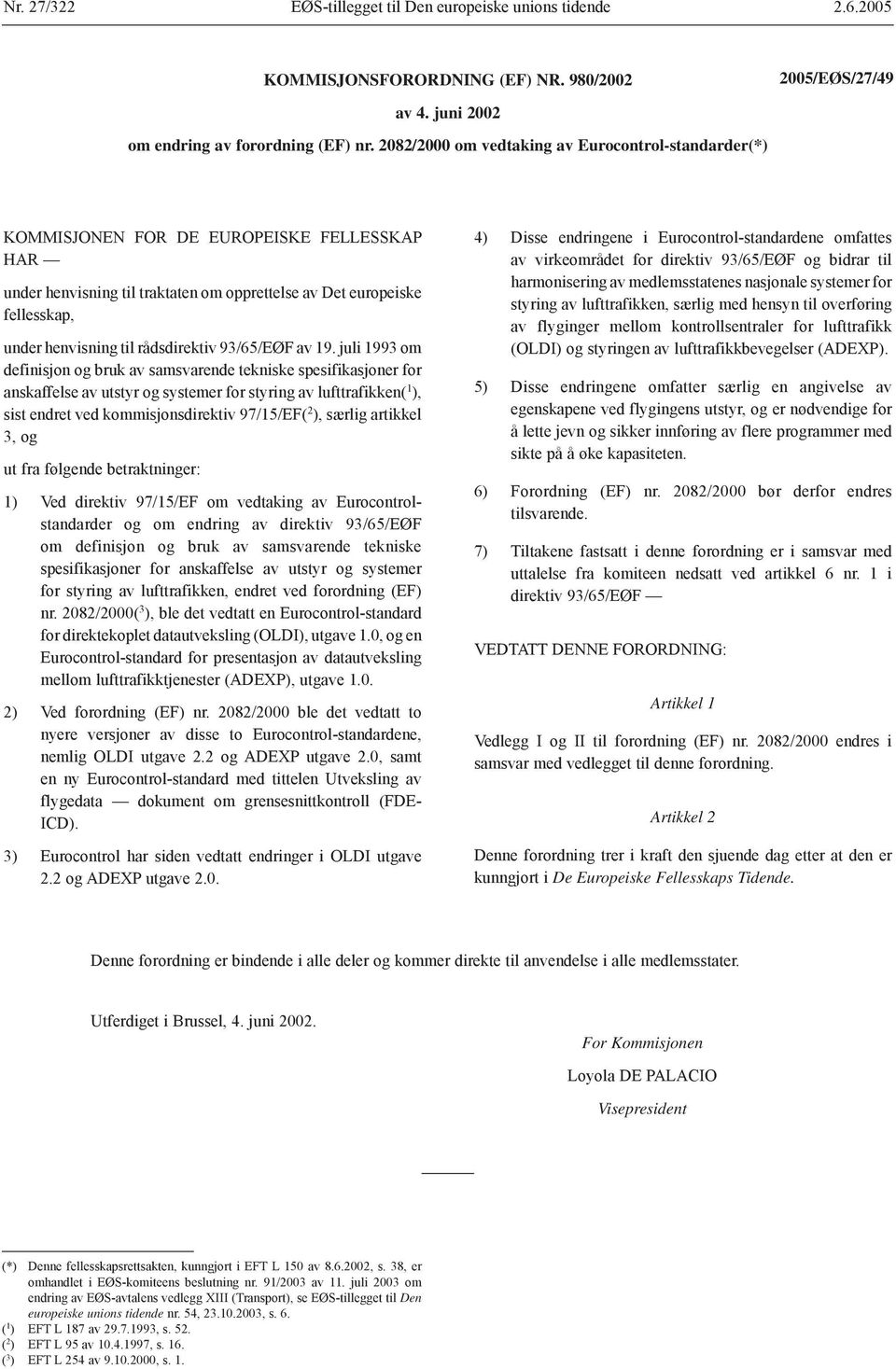 rådsdirektiv 93/65/EØF av 19.