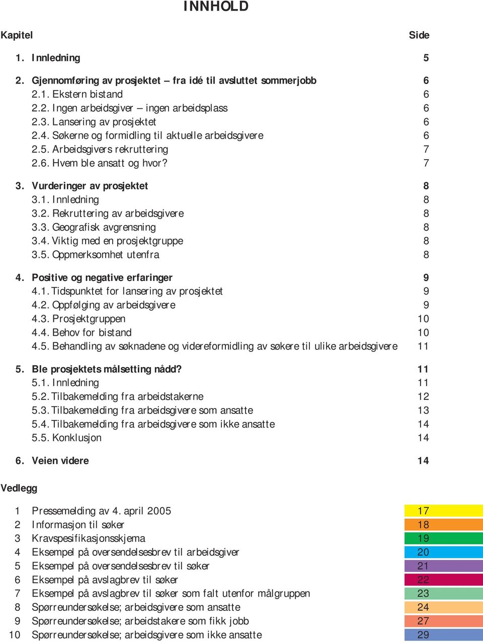 2. Rekruttering av arbeidsgivere 8 3.3. Geografisk avgrensning 8 3.4. Viktig med en prosjektgruppe 8 3.5. Oppmerksomhet utenfra 8 4. Positive og negative erfaringer 9 4.1.