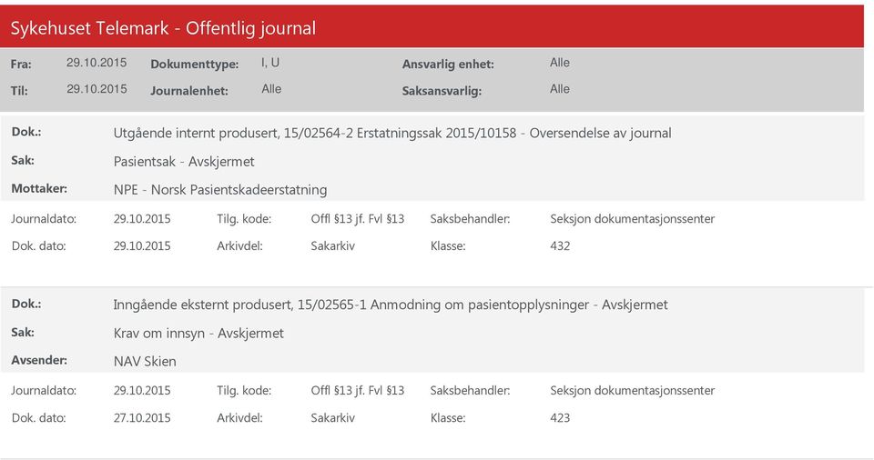 dato: Arkivdel: Sakarkiv Inngående eksternt produsert,