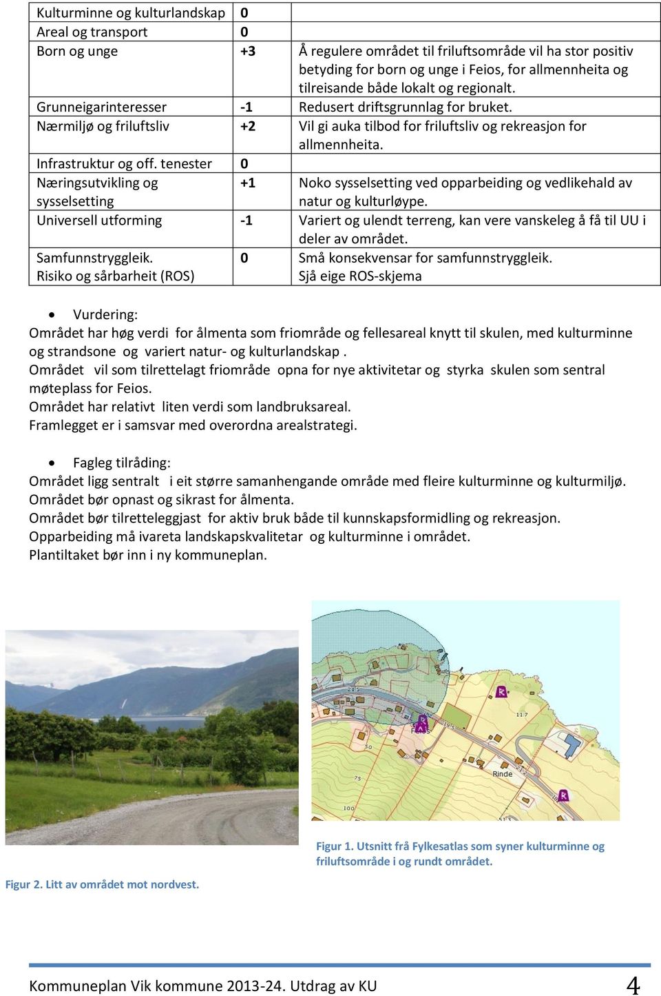 tenester 0 Næringsutvikling og sysselsetting +1 Noko sysselsetting ved opparbeiding og vedlikehald av natur og kulturløype.