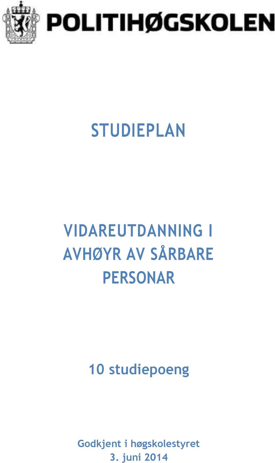 PERSONAR 10 studiepoeng