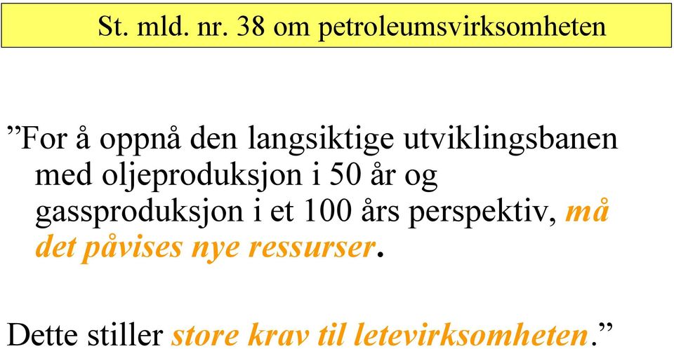 utviklingsbanen med oljeproduksjon i 50 år og