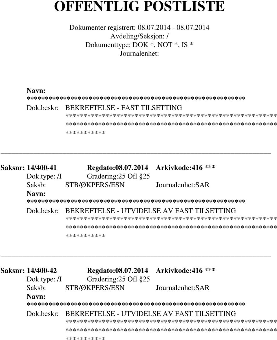 14/400-41 Regdato:08.07.