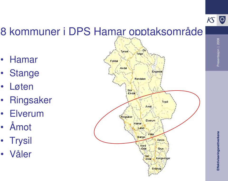 Hamar opptaksområde Hamar Stange