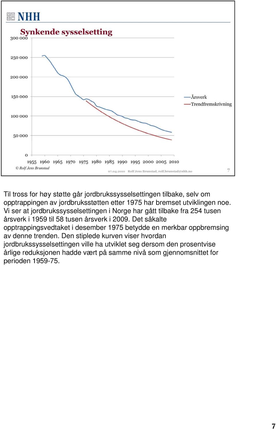 Det såkalte opptrappingsvedtaket i desember 1975 betydde en merkbar oppbremsing av denne trenden.