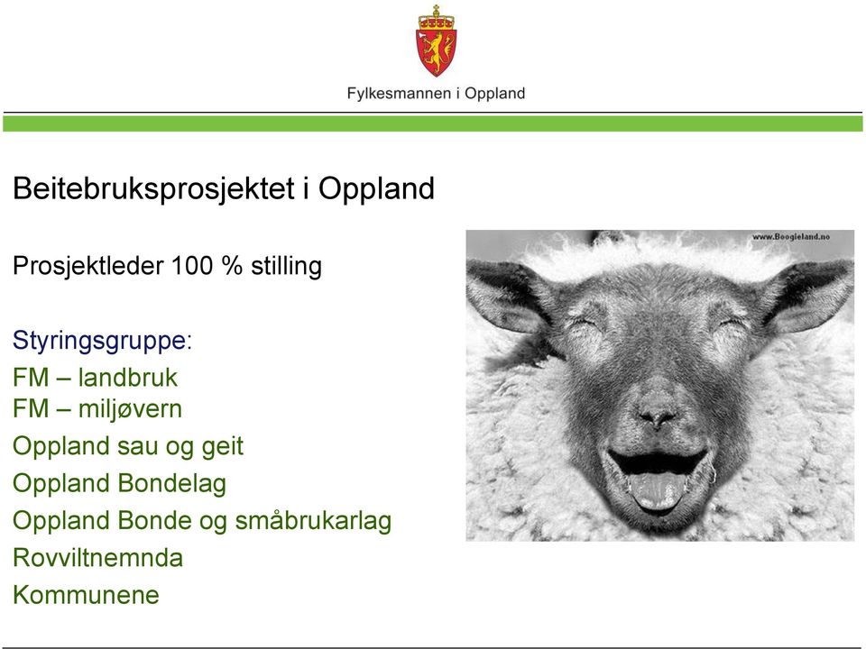 miljøvern Oppland sau og geit Oppland Bondelag