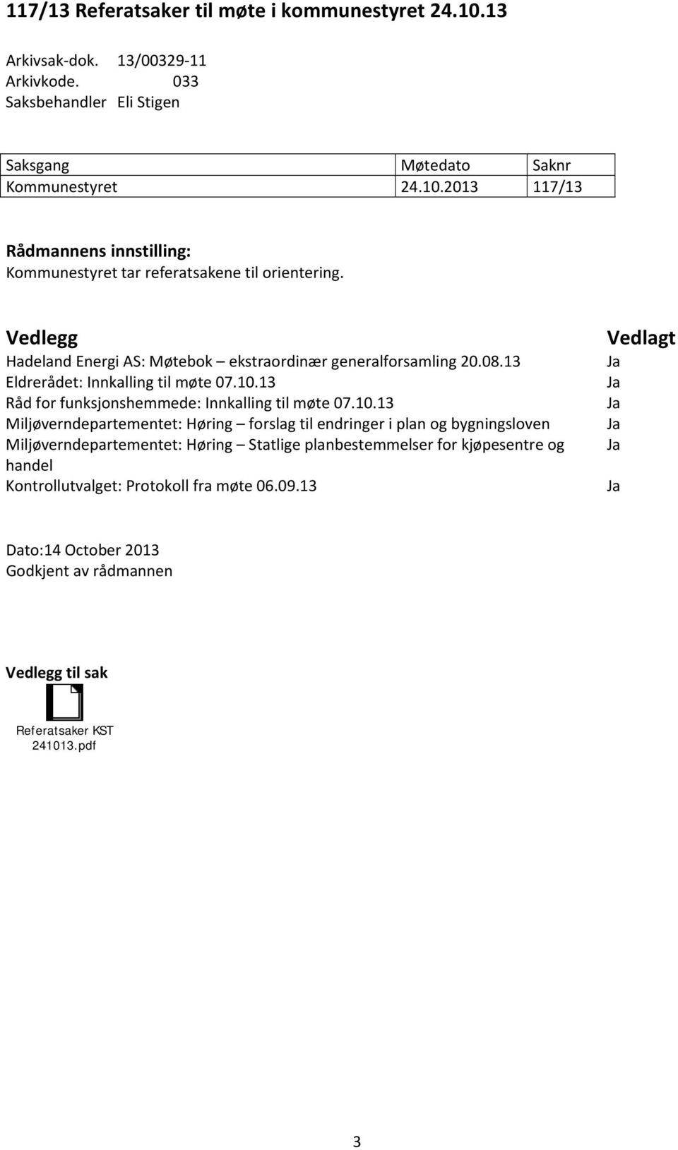 13 Råd for funksjonshemmede: Innkalling til møte 07.10.