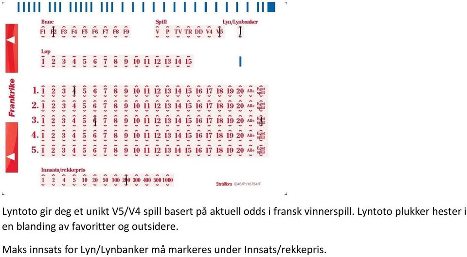 Lyntoto plukker hester i en blanding av favoritter og