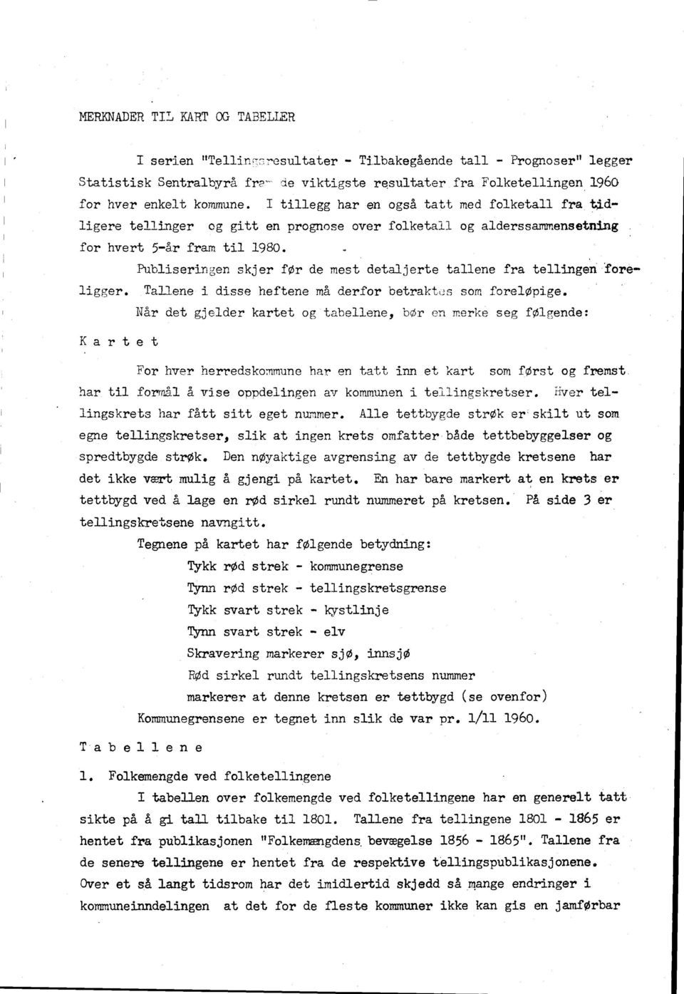 Publiseringen skjer før de mest detaljerte tallene fra tellingen foreligger. Tallene i disse heftene må derfor betraktcs som foreløpige.