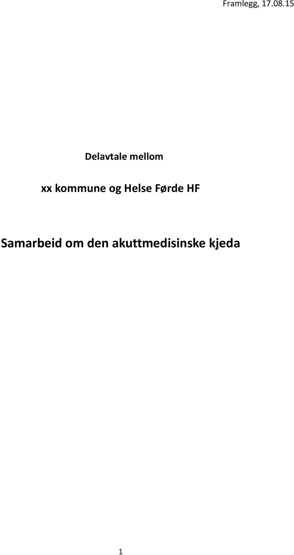kommune og Helse Førde HF