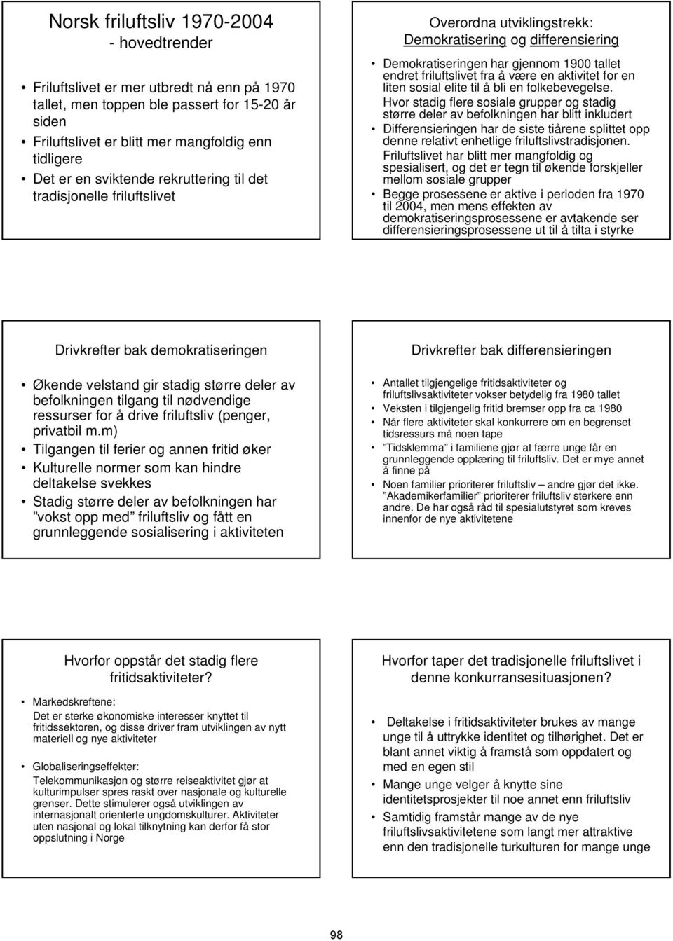 aktivitet for en liten sosial elite til å bli en folkebevegelse.