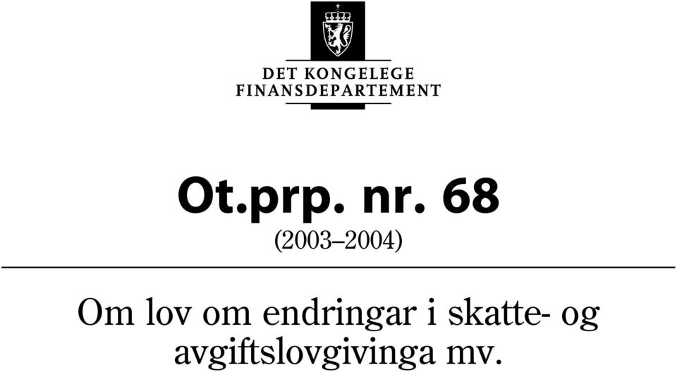 lov om endringar i