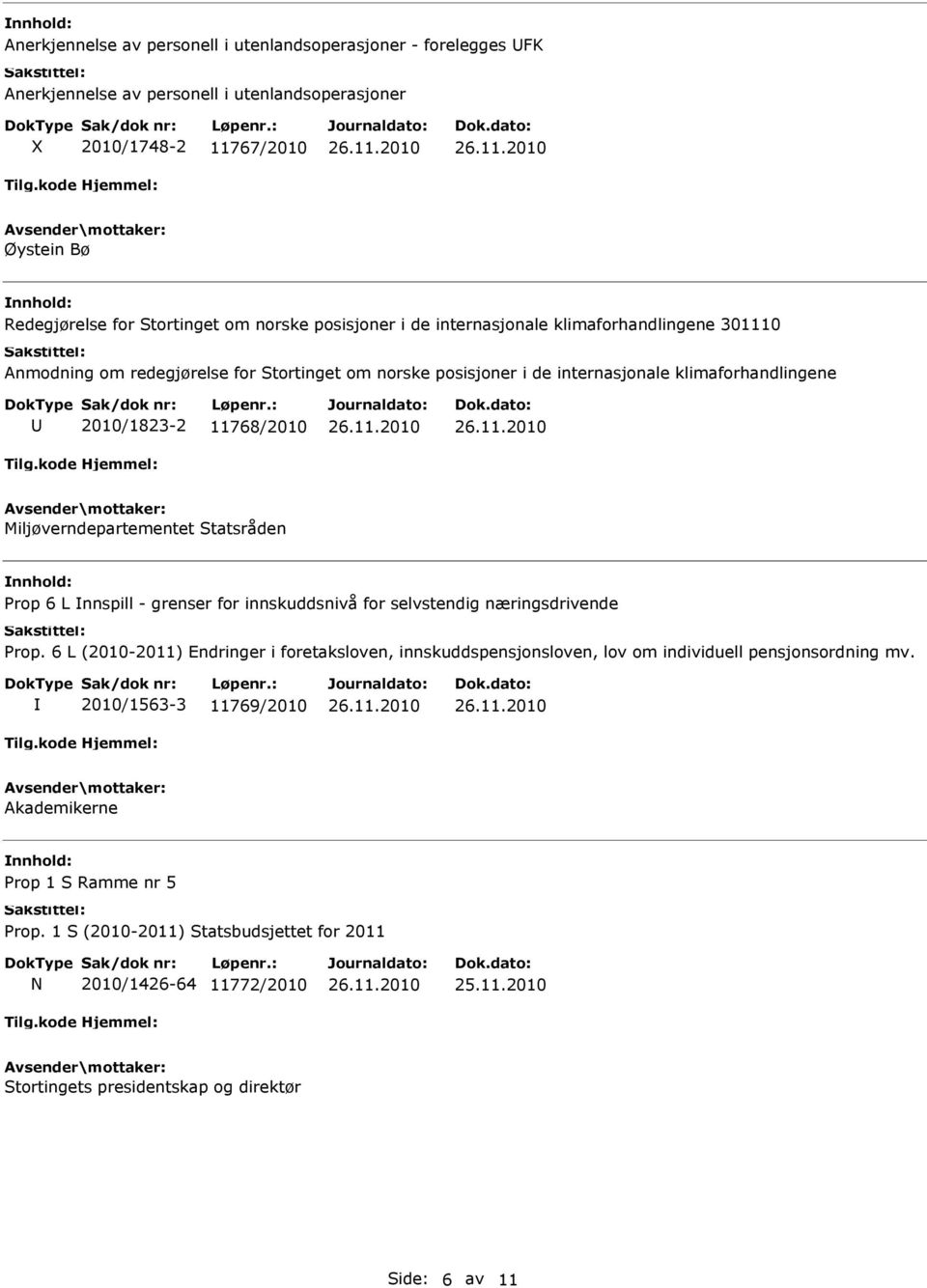 Miljøverndepartementet Statsråden Prop 6 L nnspill - grenser for innskuddsnivå for selvstendig næringsdrivende Prop.