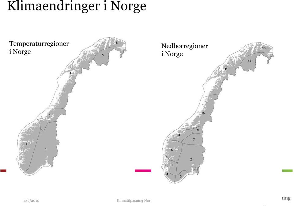 Nedbørregioner i Norge