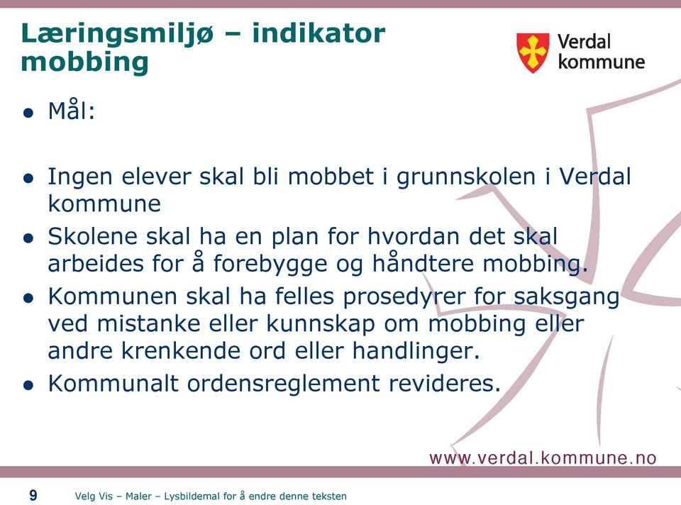 håndtere mobbing.