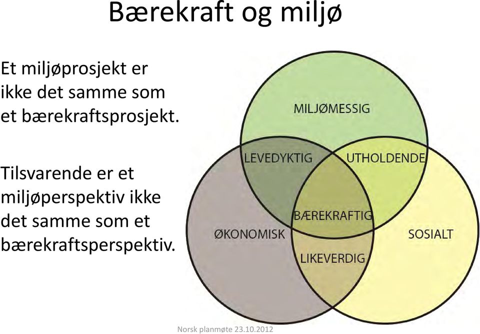 bærekraftsprosjekt.