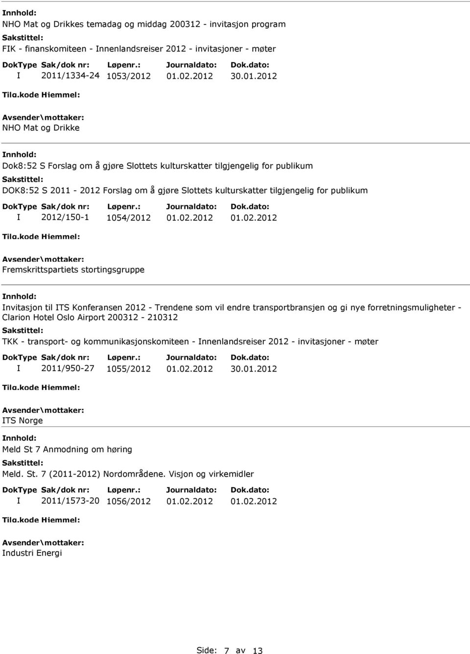 nvitasjon til TS Konferansen 2012 - Trendene som vil endre transportbransjen og gi nye forretningsmuligheter - Clarion Hotel Oslo Airport 200312-210312 TKK - transport- og kommunikasjonskomiteen -