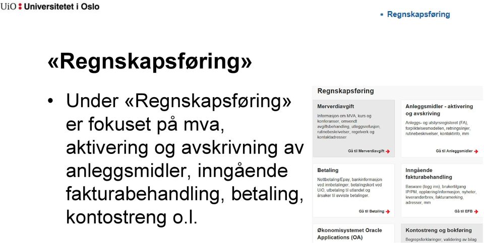 aktivering og avskrivning av