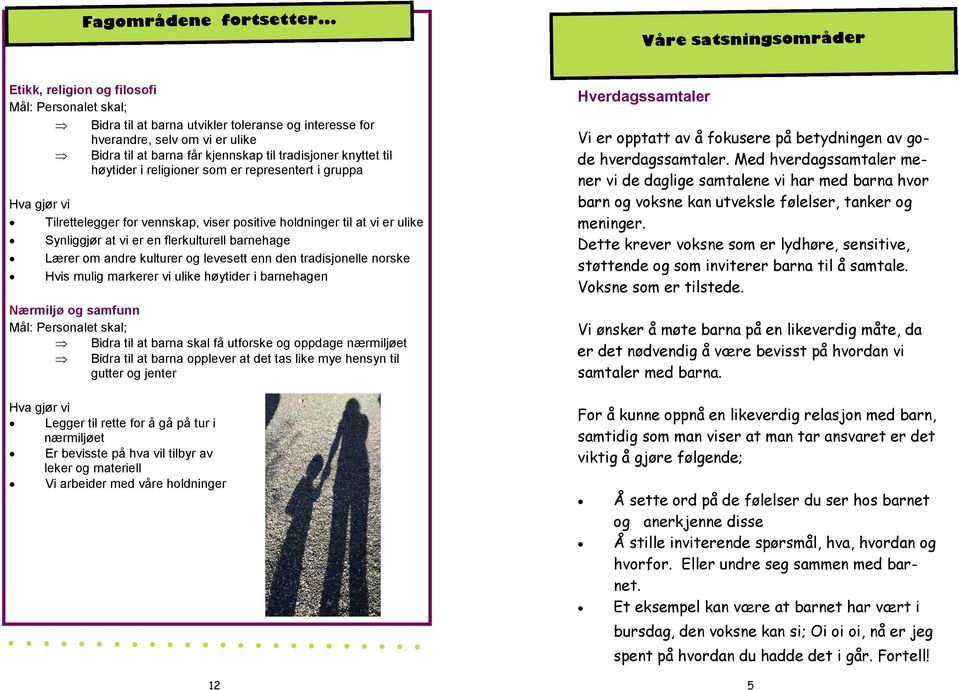 høytider i religioner som er representert i gruppa Tilrettelegger for vennskap, viser positive holdninger til at vi er ulike Synliggjør at vi er en flerkulturell barnehage Lærer om andre kulturer og