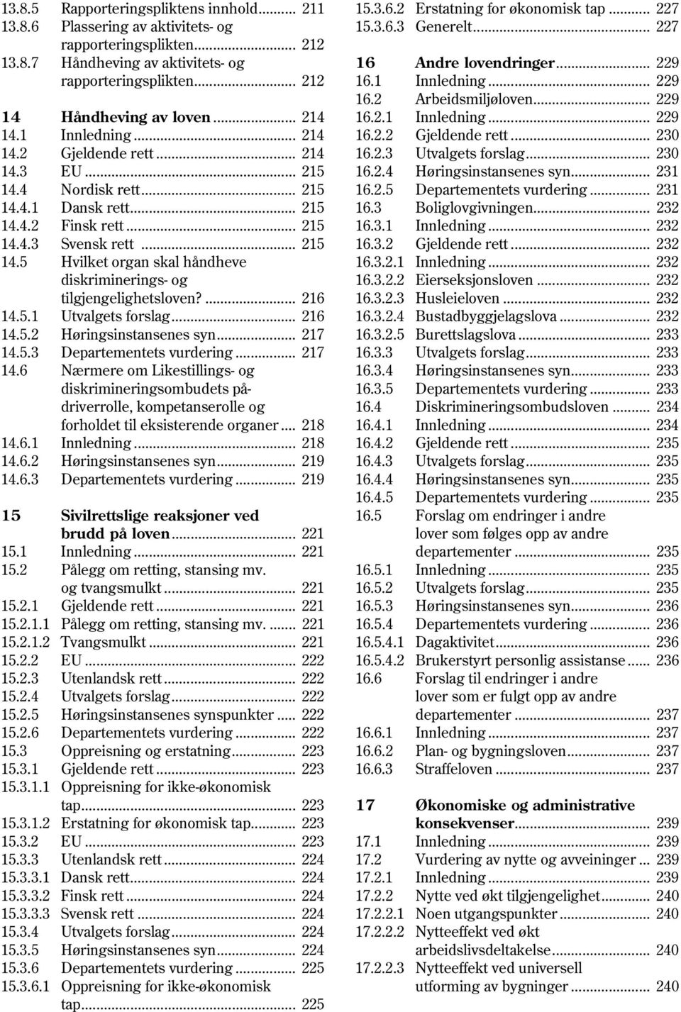 ... 216 14.5.1 Utvalgets forslag... 216 14.5.2 Høringsinstansenes syn... 217 14.