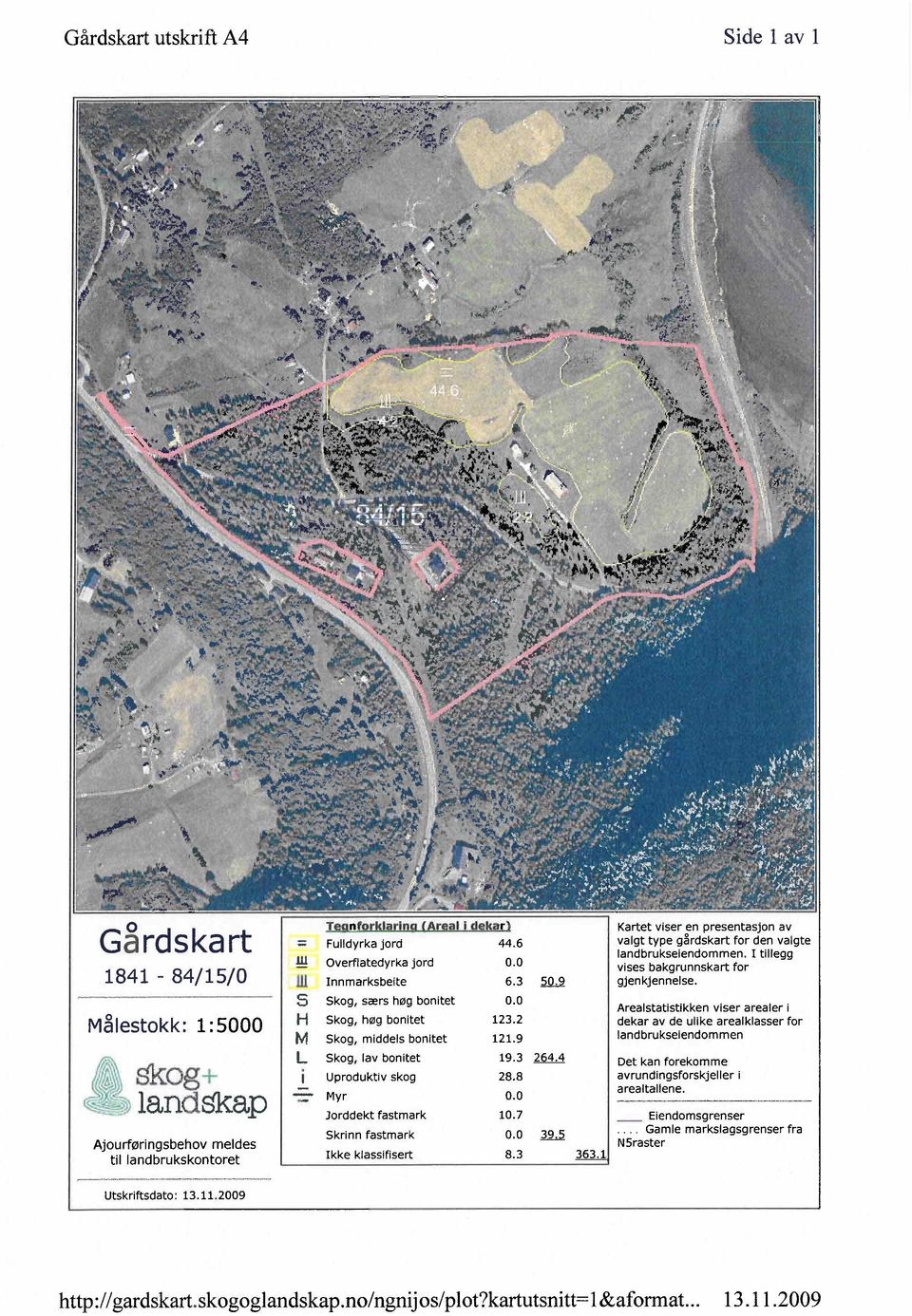 9 Skog, lav bonitet 19.3 Uproduktiv skog 28.8 Myr 0.0 Jorddekt fastmark 10.7 Skrinn fastmark kke klassifisert 0.