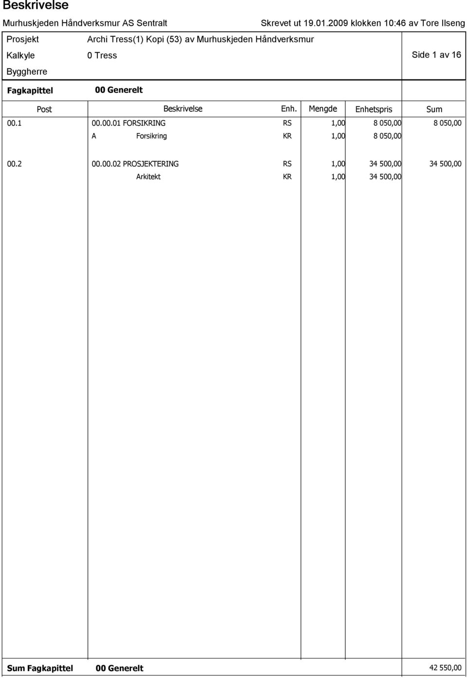 1 00.00.01 FORSIKRING RS 1,00 8 050,00 8 050,00 A