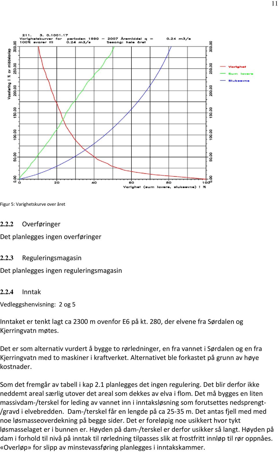 Alternativet ble forkastet på grunn av høye kostnader. Som det fremgår av tabell i kap 2.1 planlegges det ingen regulering.