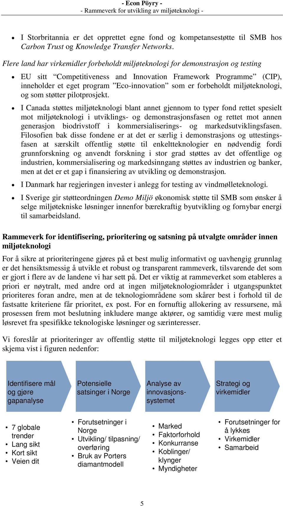 forbeholdt miljøteknologi, og som støtter pilotprosjekt.