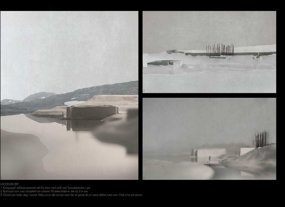 øst. 2. Illustrasjon som viser prosjektet om vinteren.