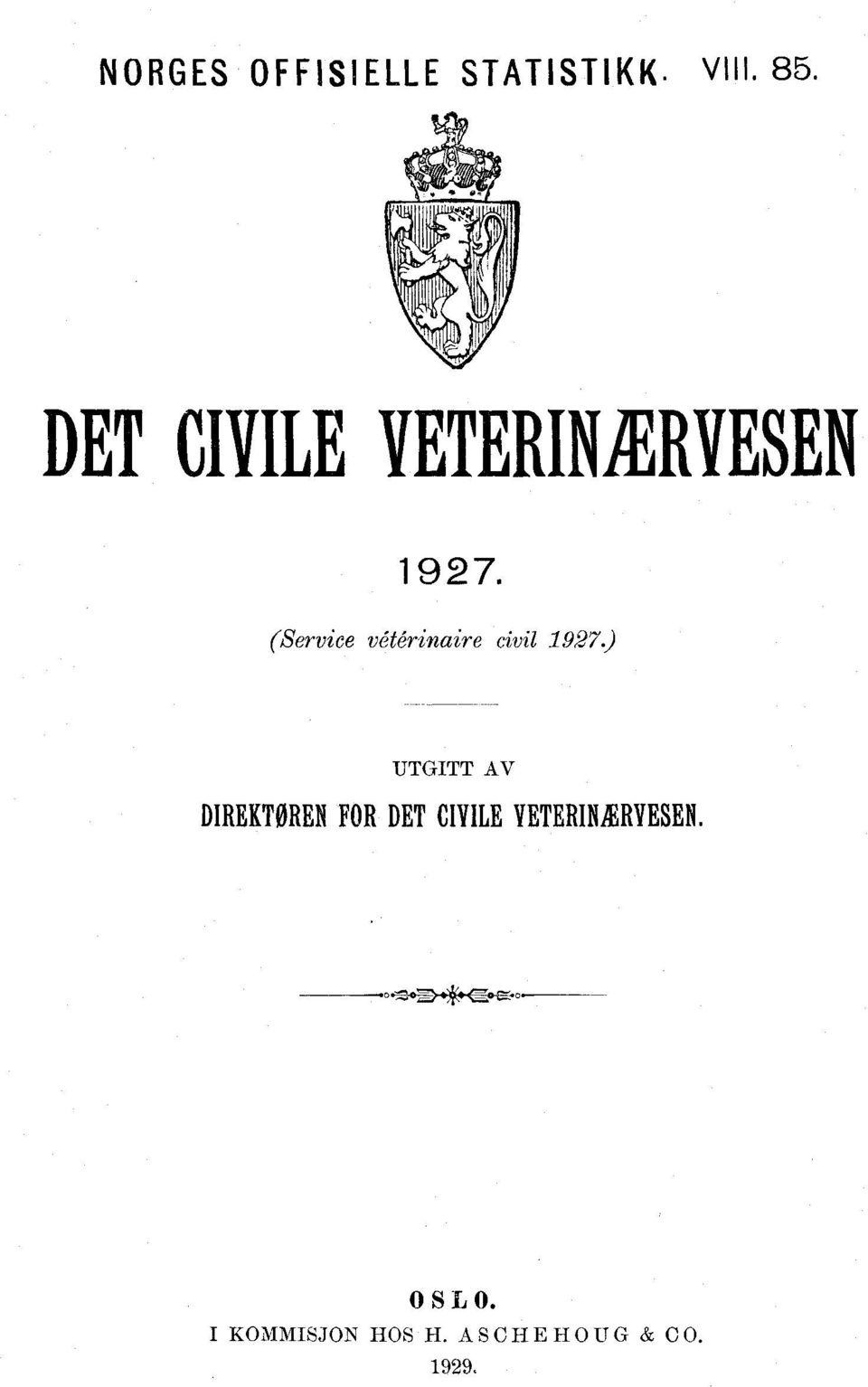 (Service vétérinaire civil 97.
