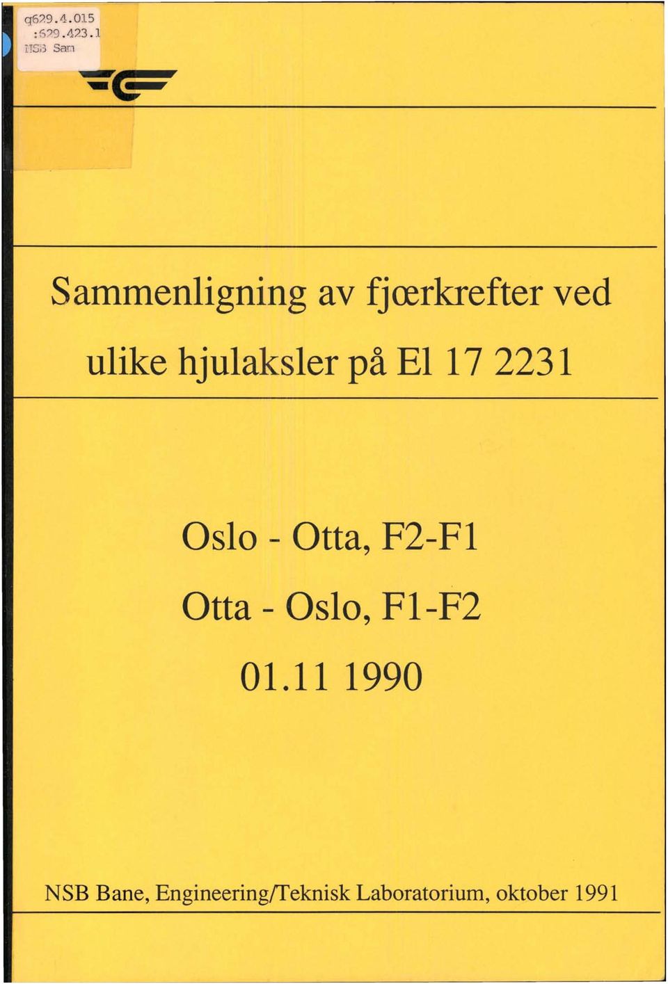 ulike hjulaksler på El 17 2231 slo - tta, F2-Fl