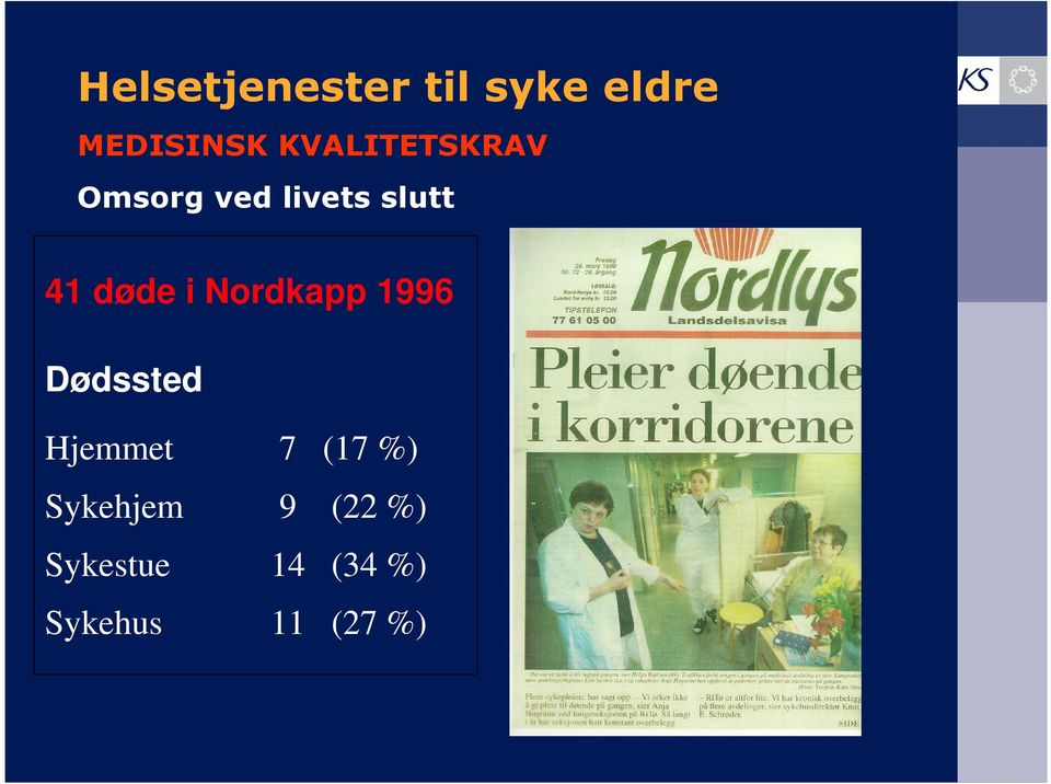 i Nordkapp 1996 Dødssted Hjemmet 7 (17 %)