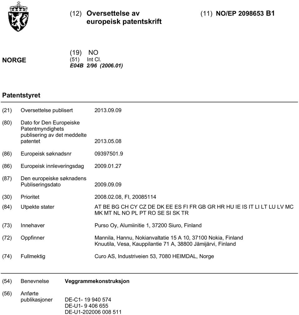 09.09 (30) Prioritet 08.02.